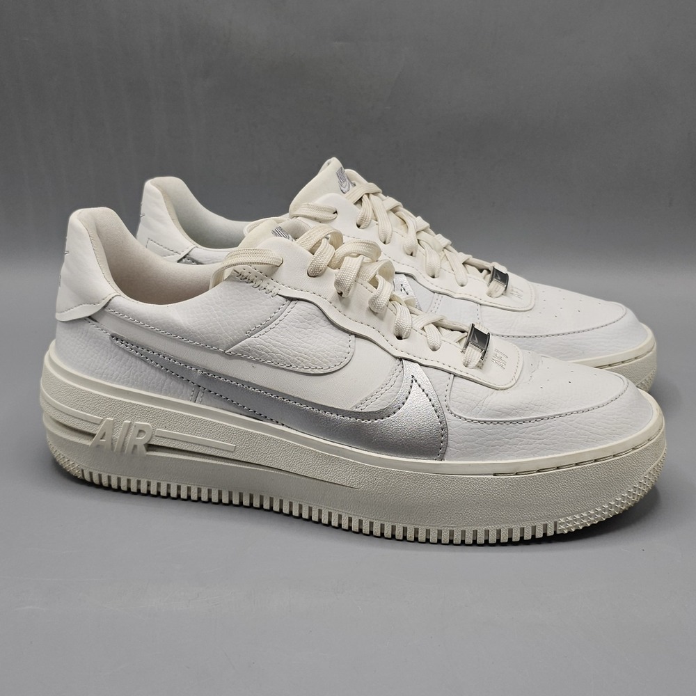 Nike Air Force‎ 1 Platform PLT.AF.ORM Shoes Summit Silver Size 10.5 DJ9946-101